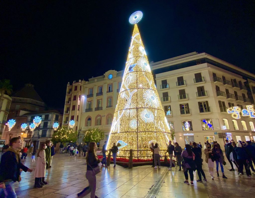 Christmas atmosphere in Málaga