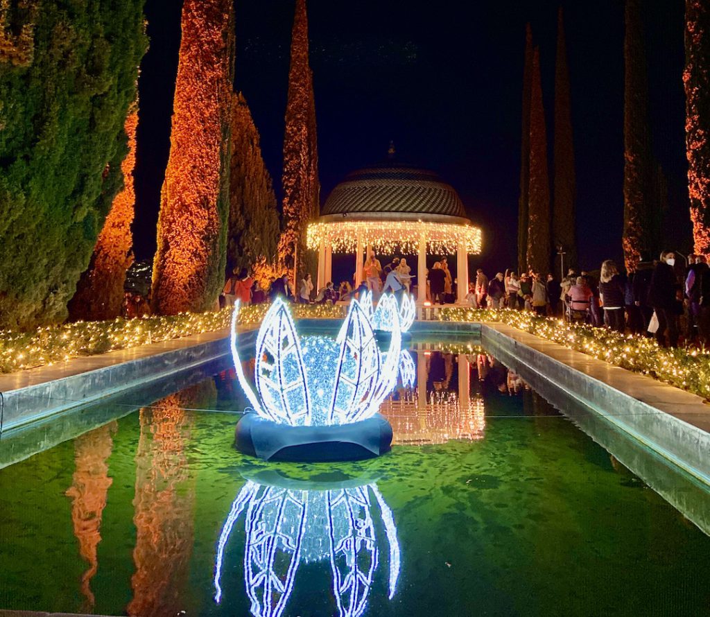 Christmas in the botanical garden of Málaga