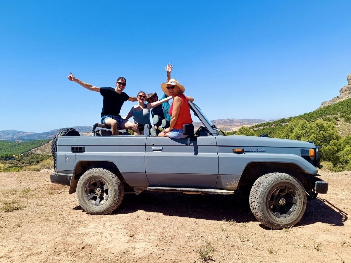 een jeeptour door Andalusië